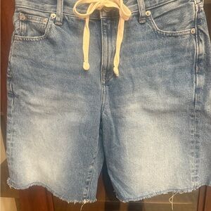 J. Crew Light Blue Denim Drawstring Shorts